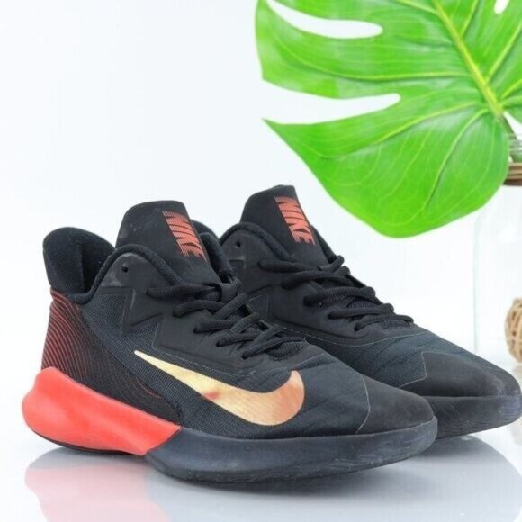 Nike Precision4 Sneaker Men's Size 8 Black Camellia Chile Red Basketball Shoe - Picture 12 of 12
